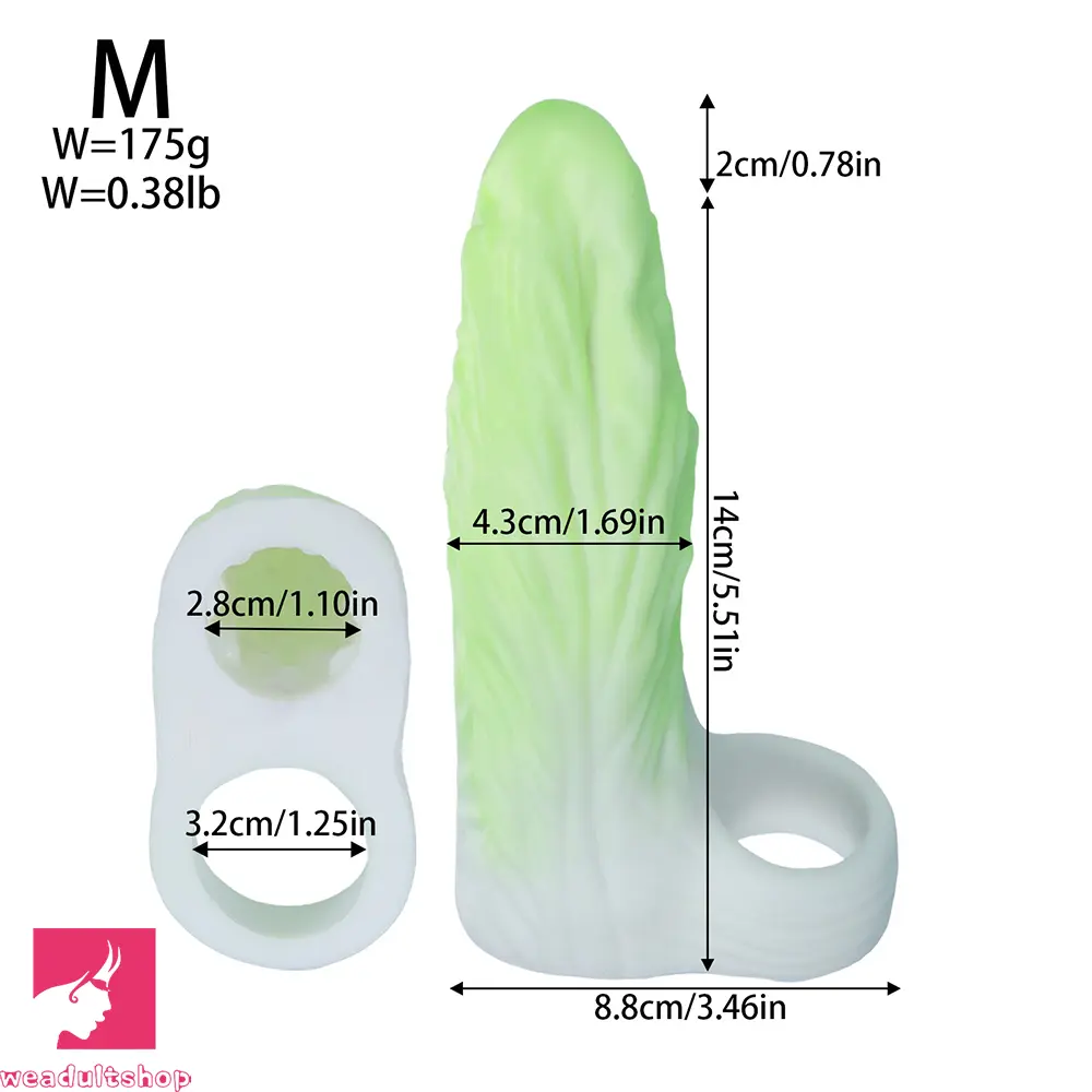 5.11in 5.51in 5.9in Thick Vegetable Cock Hollow Sleeve Cabbage Penis Sleeve