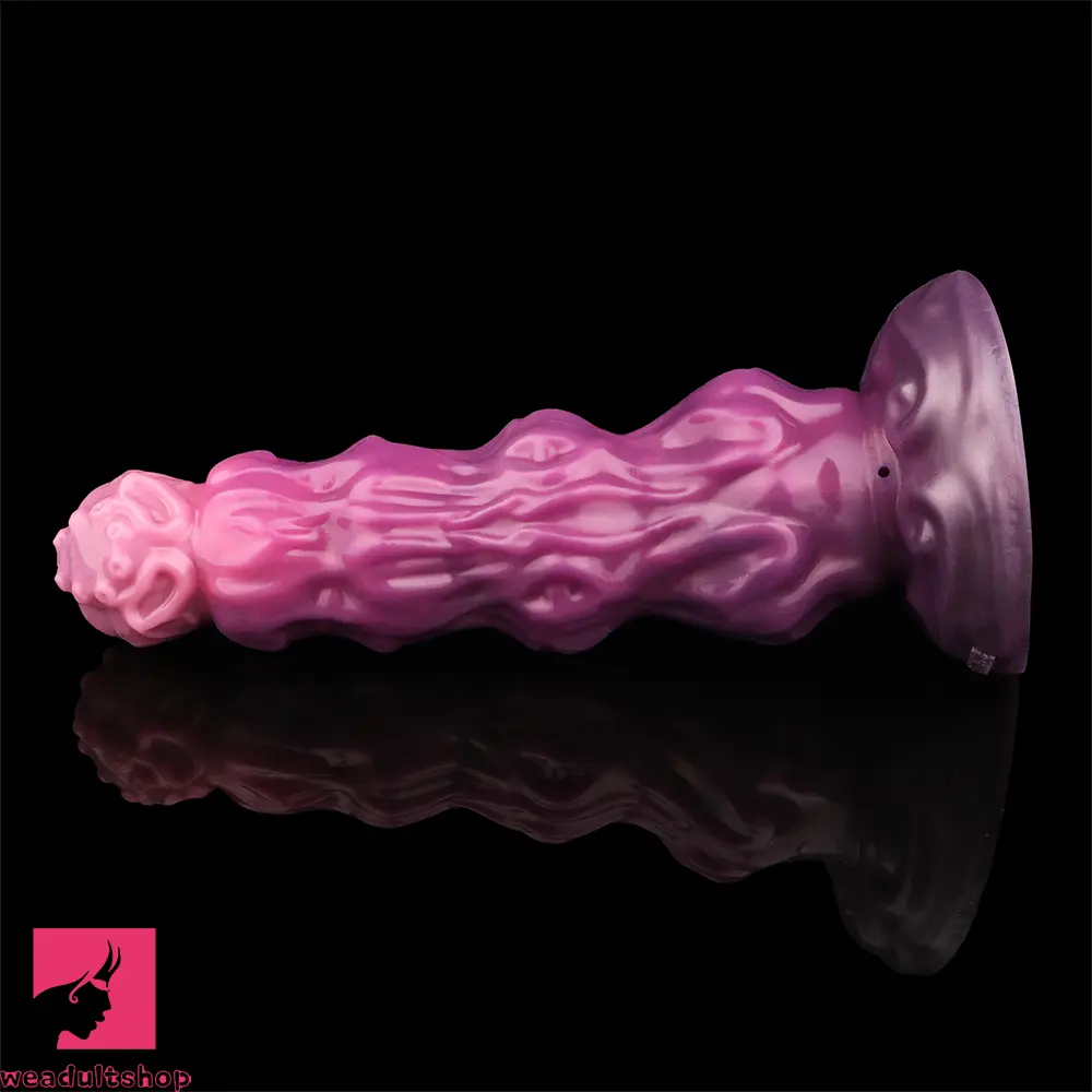 9.68in Inflatable Silicone Soft Big Fantasy Odd Dildo Penis Sex Simulator