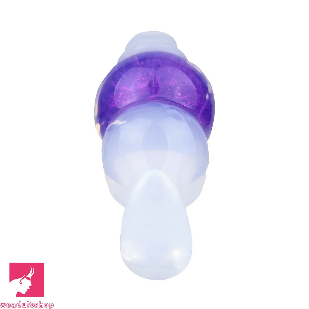 5.63in Luminous Silicone Anal Beads Dildo Anal Cock Toy With Anchor