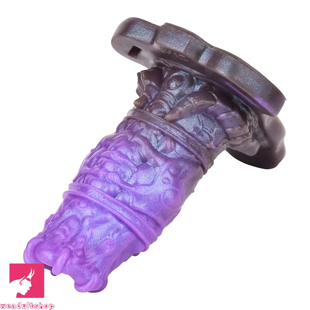 5.07in Dragon Beast Creature Fantasy Hollow Silicone Cock Dildo Sleeve
