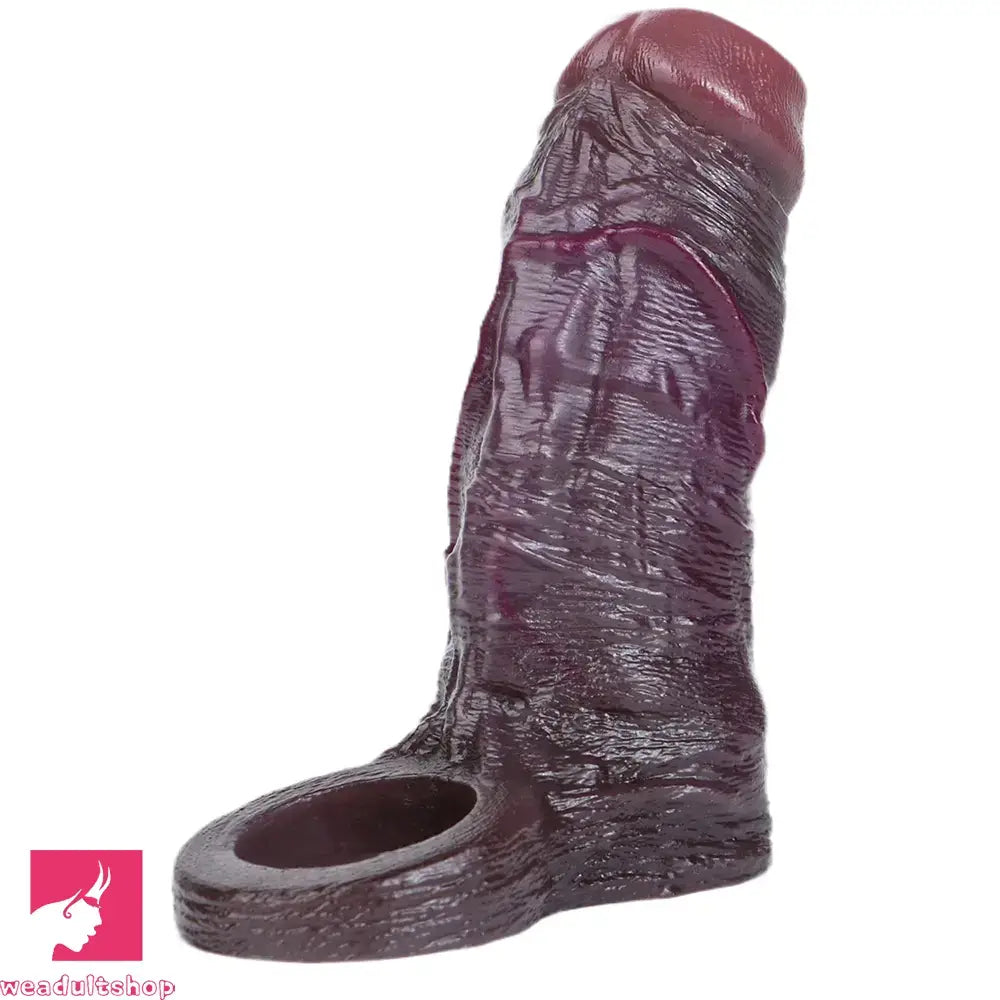 3.94in 4.61in 5.87in 6.5in Real Silicone Cock Sleeve Dildo Adult Cock Toy
