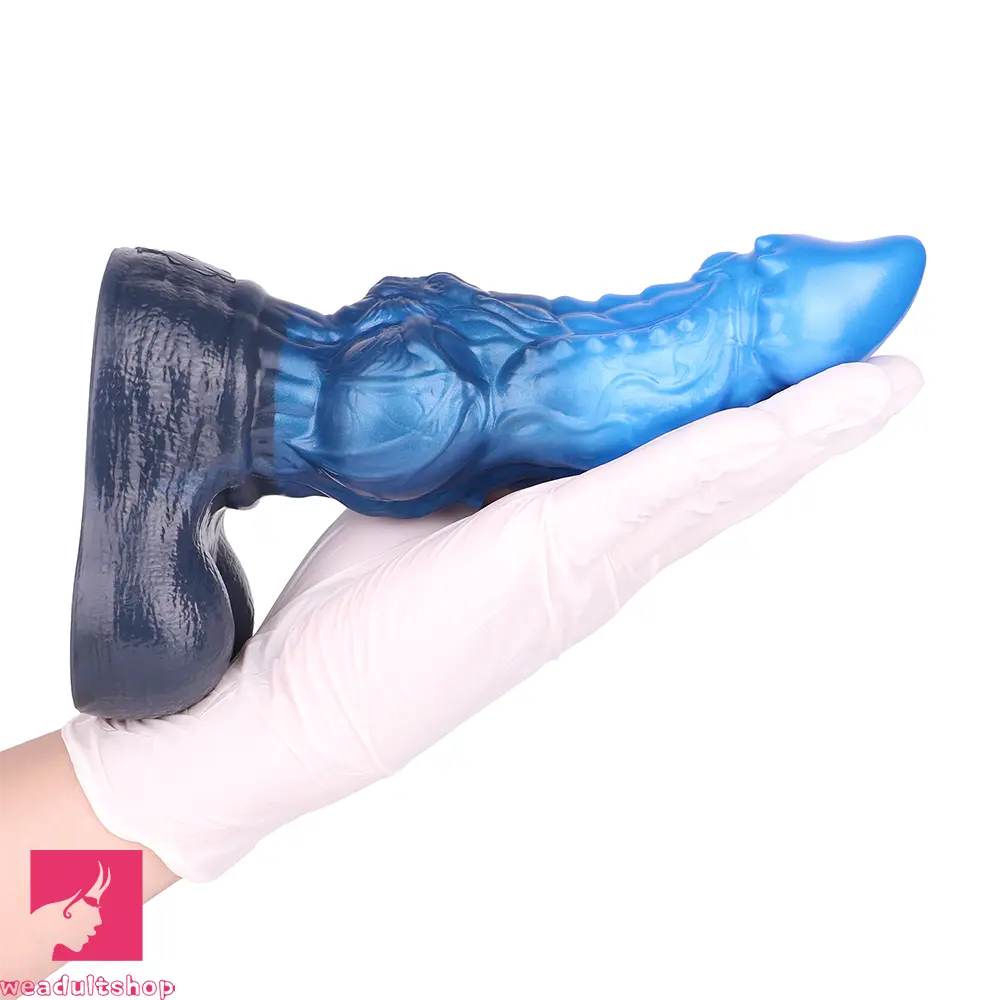 8.22in Dual Density Silicone Monster Knot Dildo Ultra Soft Penis Love Cock