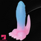 6.69in 9.44in Dinosaur Uncut Silicone Soft Luminous Penis Dildo With Tail