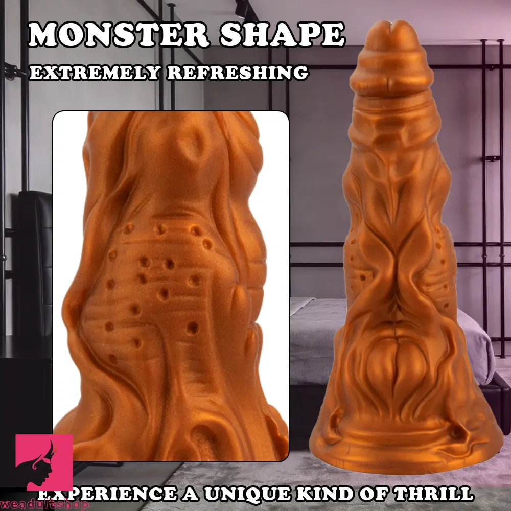 8.66in Monster Fantasy Big Dildo Anal Plug Cock Love Training Fun Masturbator