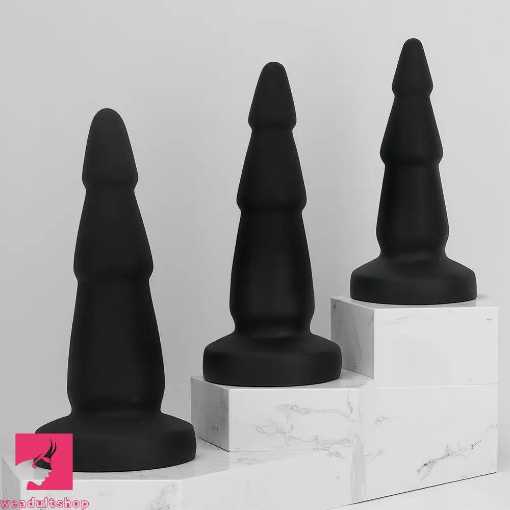 6.49in 8.07in 9.05in Liquid Silicone Soft Anal Dilator Trainer Cock Dildo