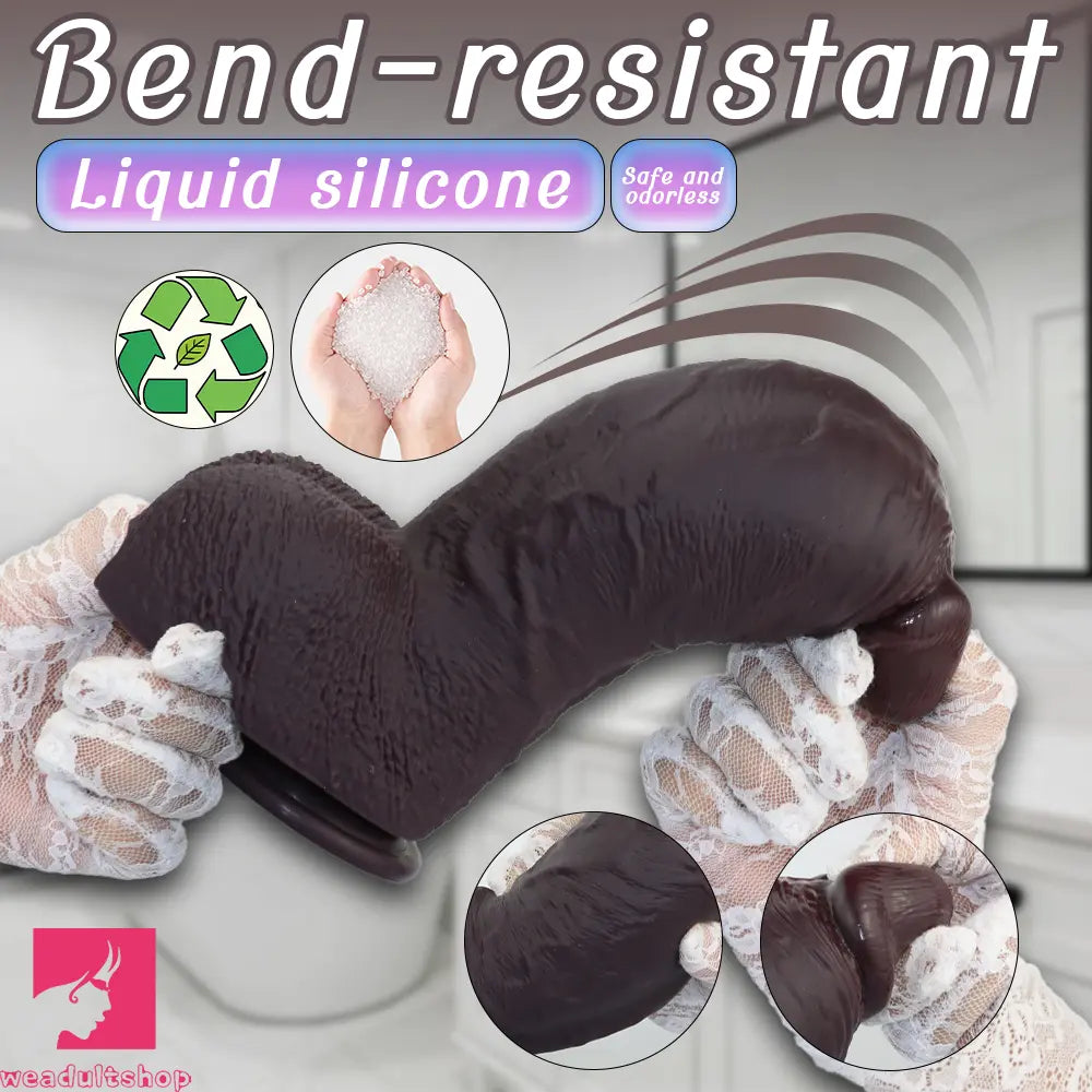 9.64in Real Skin Thick Big Dildo G-Spot Stimulator Anal Dilator Adult Erotic Toy