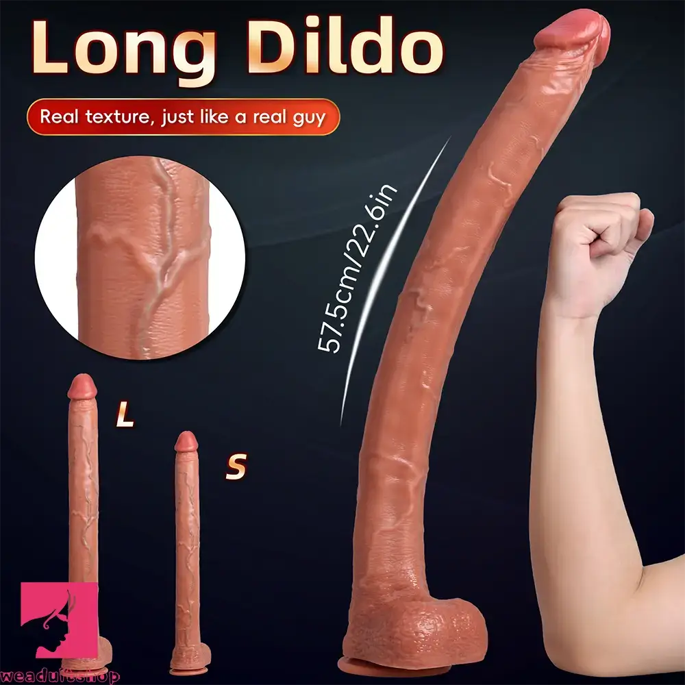 17.7in 22.6in Super Long Huge Dildo Long Soft Penis Adult Couple Love Toy