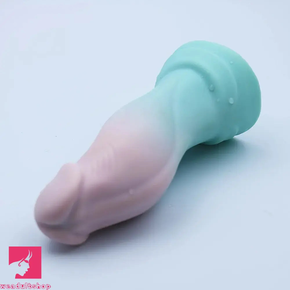 6.89in Realistic Animal Spiked Suction Cup Soft Silicone Clit Colorful Dildo