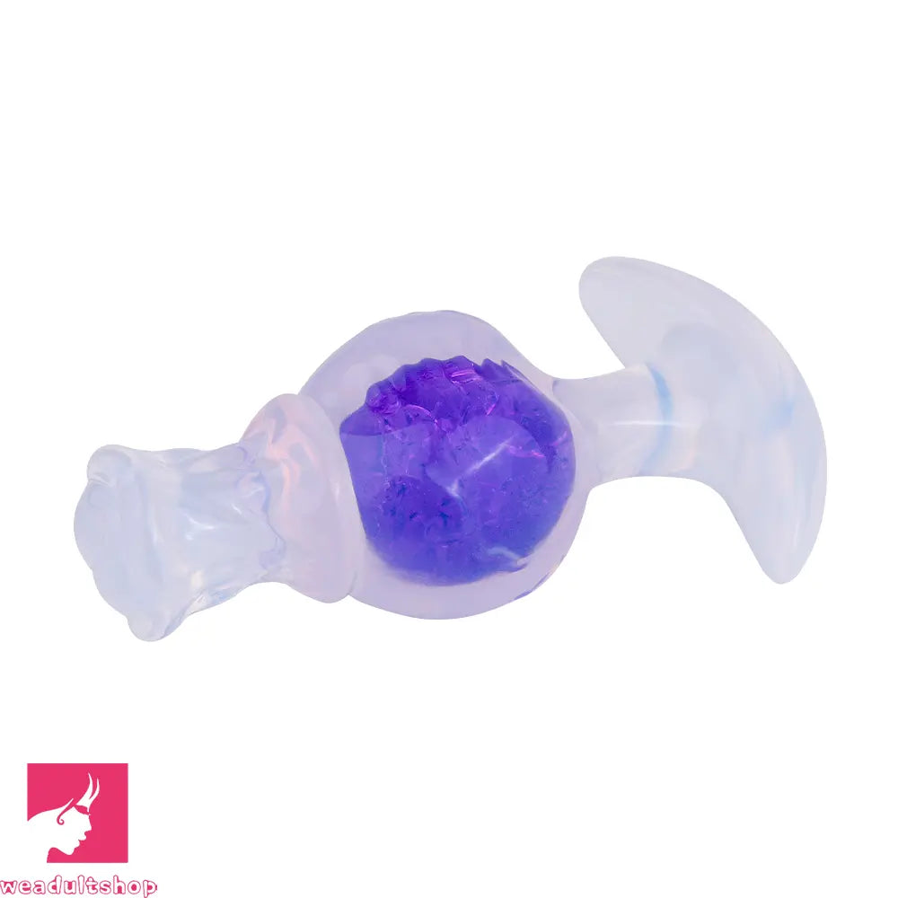 5.04in Silicone Anal Plug Vaginal Massager & Anus Stimulator Cock Toy