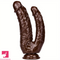 8.26in Double-Ended PVC Dildo Realistic Soft Anal Sex Toy For Lesbian