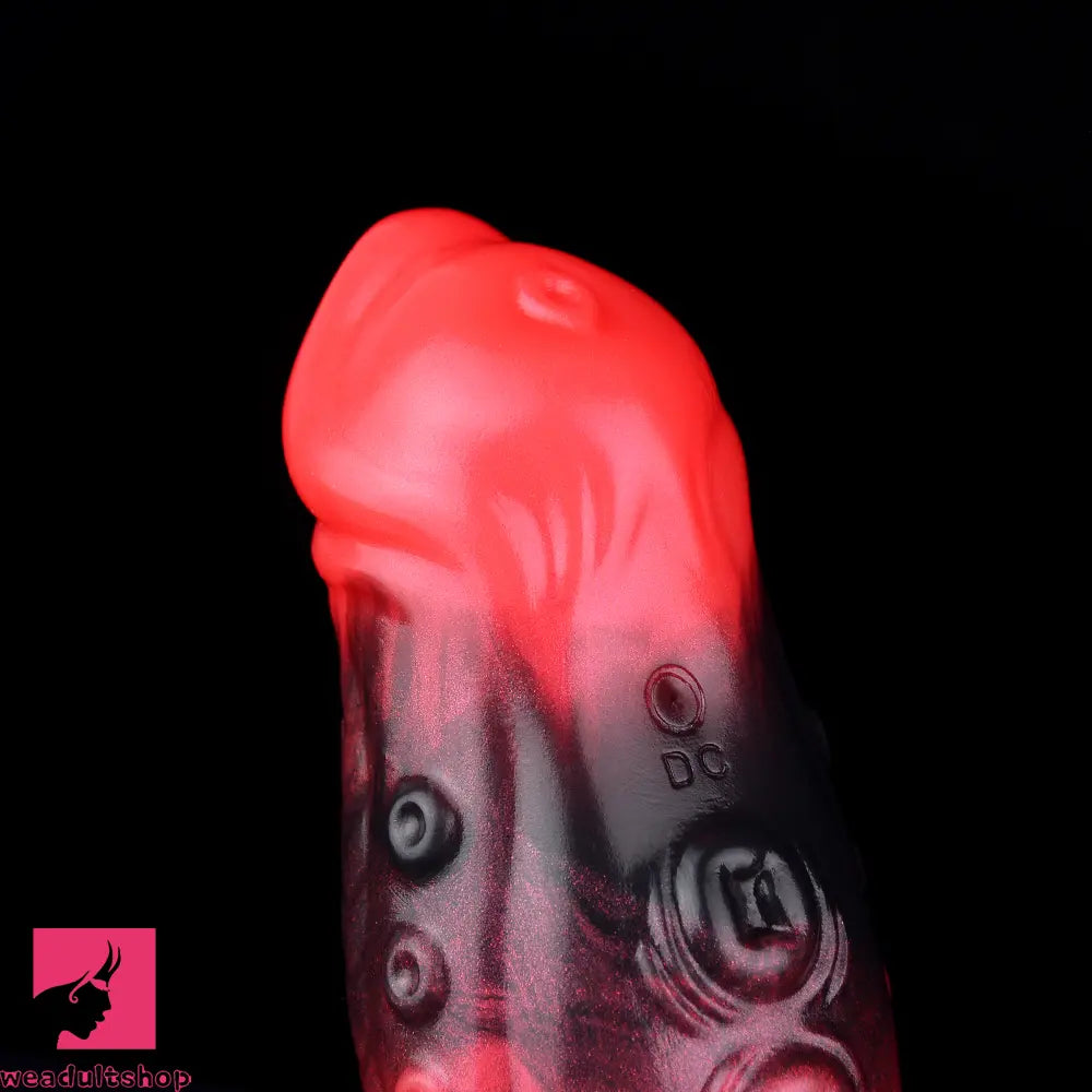 5.98in 7.09in Silicone Tentacle Cock Sleeve Knot Vibrating Hollow Dildo