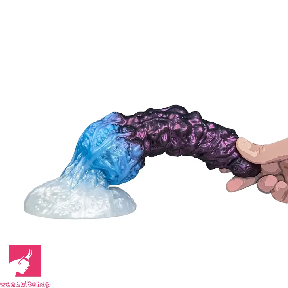 9.84in Fantasy Monster Dildo Large Thick Shape Silicone Soft Clit Dildo