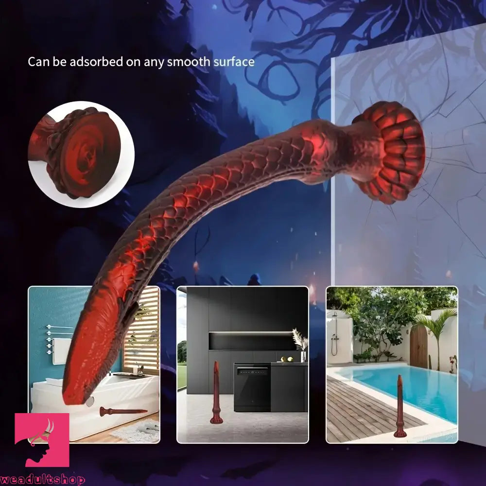 12.2in Silicone Monster Snake Octopus Dildo Prostate Training Adult Sex