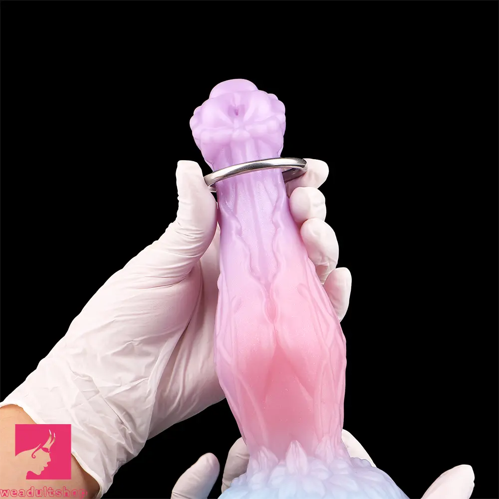 8.3in Inflatable Silicone Soft Fantasy Dildo Adult Toy For Gay Men Cock