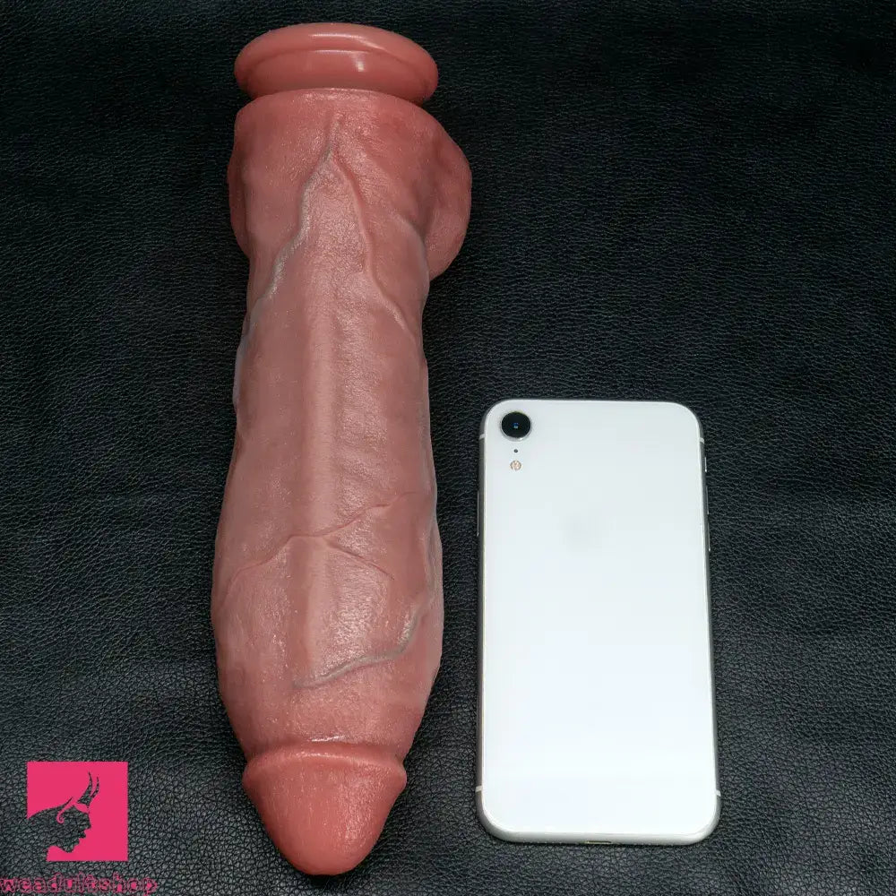 8.66in 10.03in Dual Layer Silicone Soft Strap on Dildo Masturbation Toy