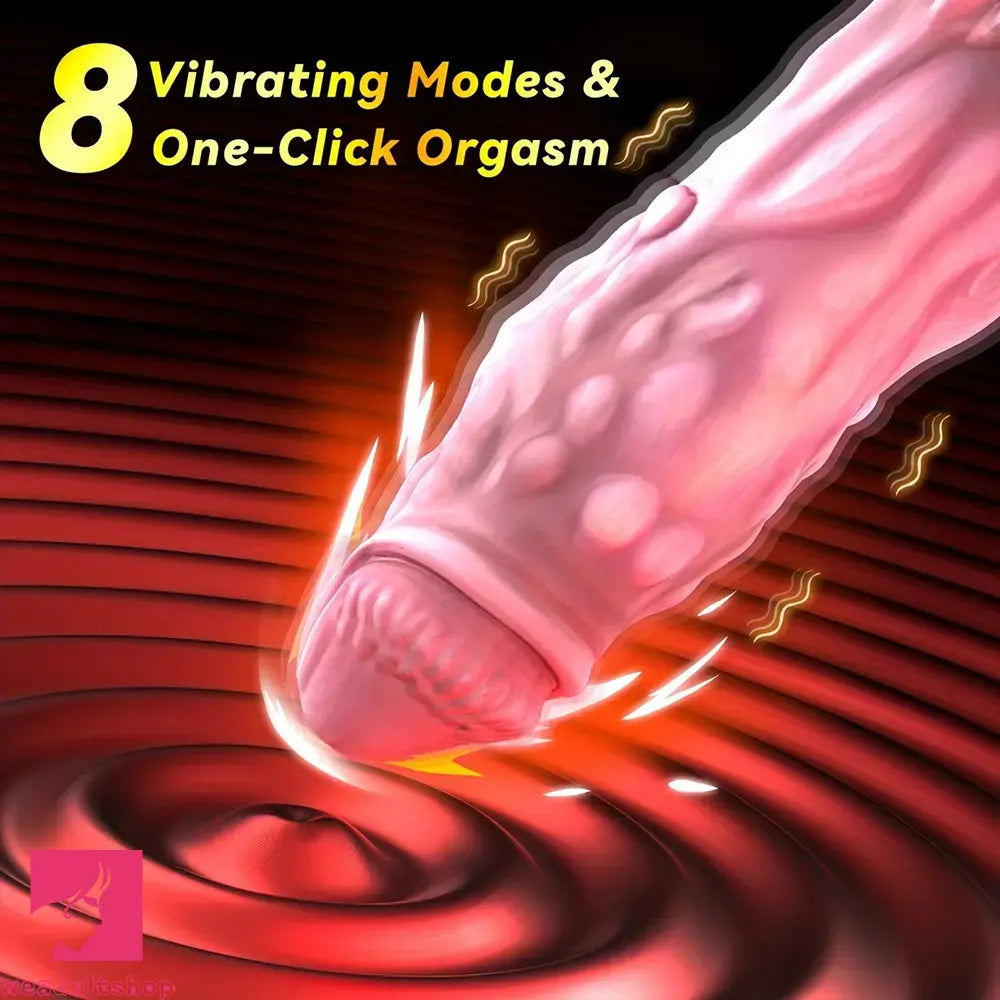 7.48in Monster Dragon Vibrating Orgasm Fantasy One-Click Orgasm Dildo