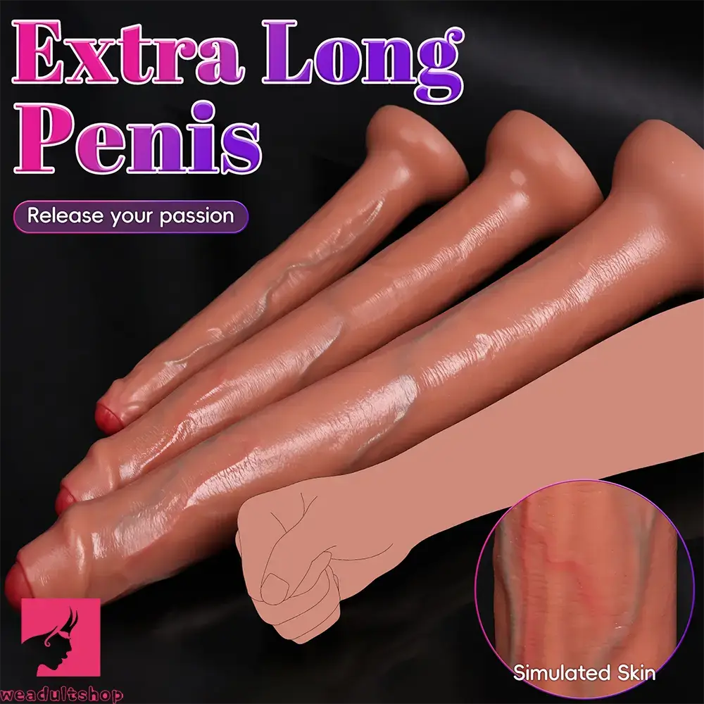 11.8in 15.3in 19.3in Super Long Huge Uncut Silicone Dildo Anal Cock Love Toy