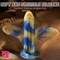 8.43in Fantasy Dildo Vibrator Zipper Monster Thick Dildo Adult Cock Toy