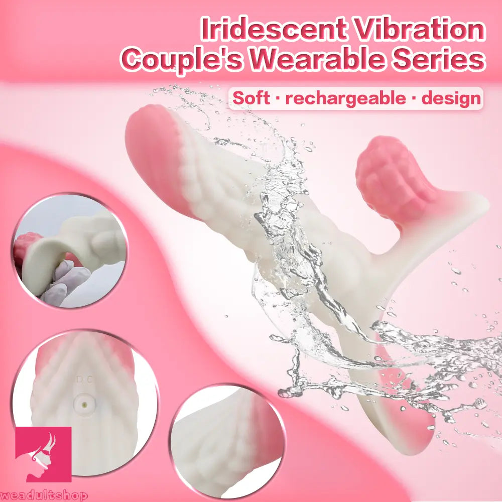 5.83in Dragon Scale Monster Wearable Strap on Vibrating Anal Dildo