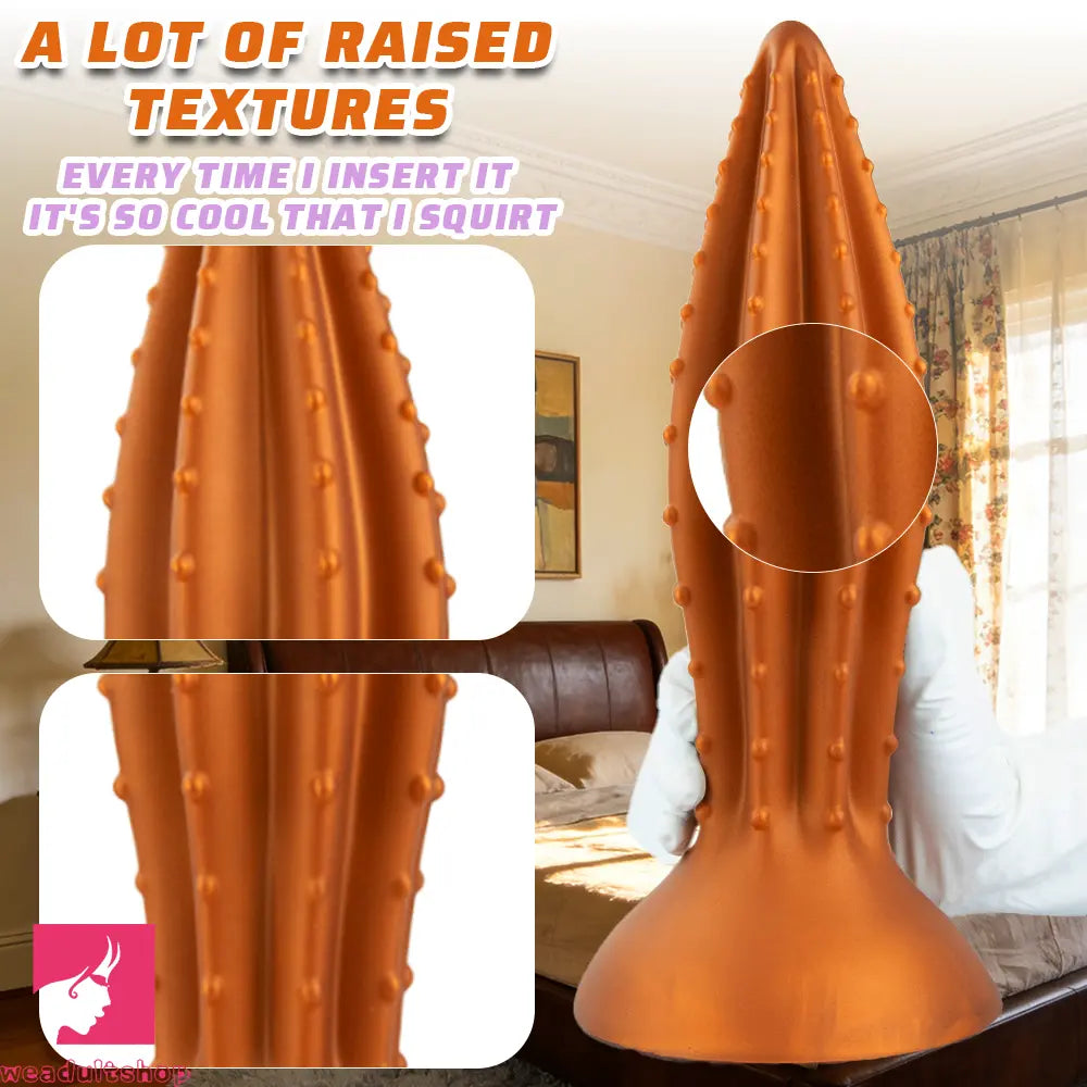 7.87in 9.84in 11.81in 13.77in Huge Silicone Spiked Butt Plug Dildo Love Cock