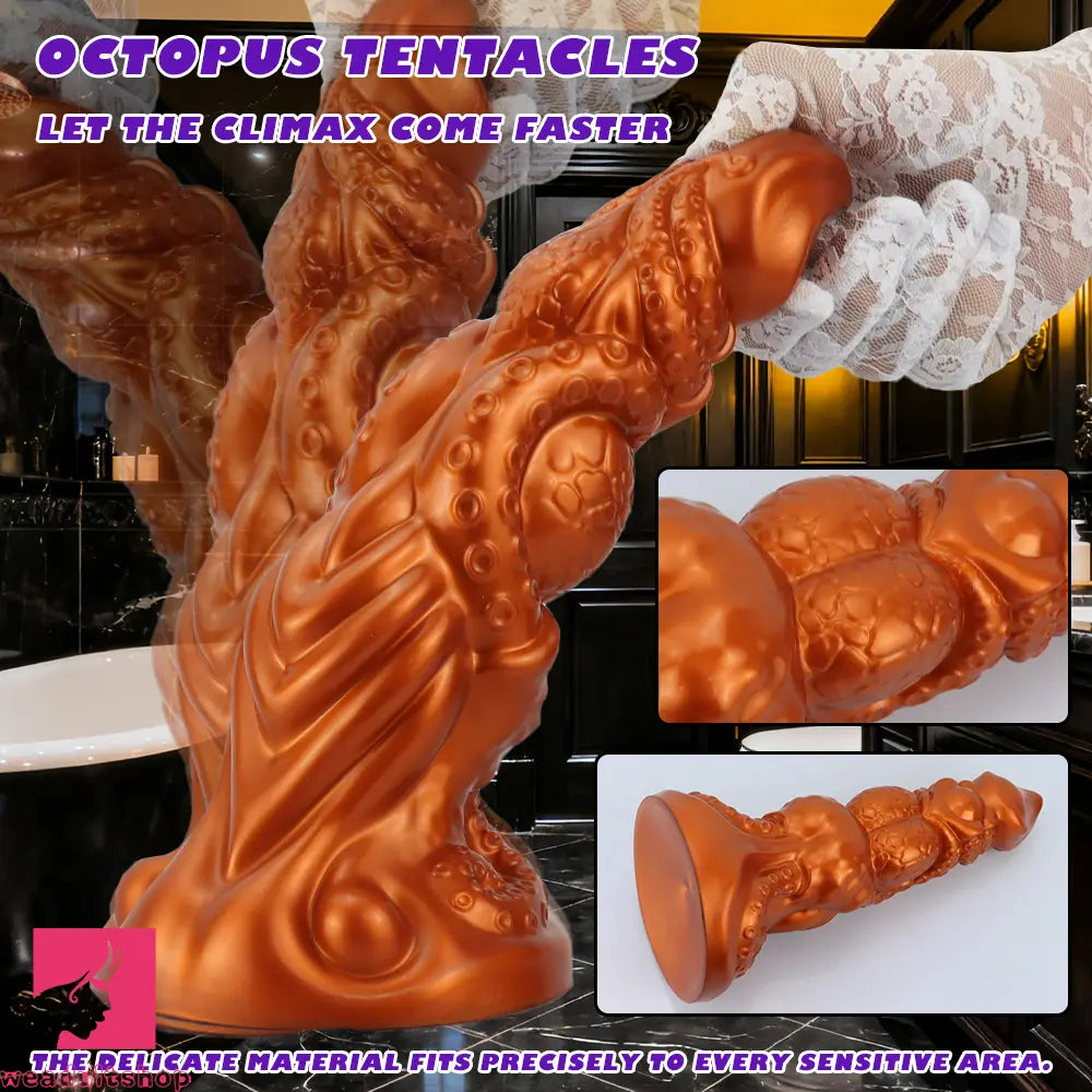 6.69in 9.05in 11.02in Dragon Tentacle Monster Silicone Butt Plug Solo Dildo