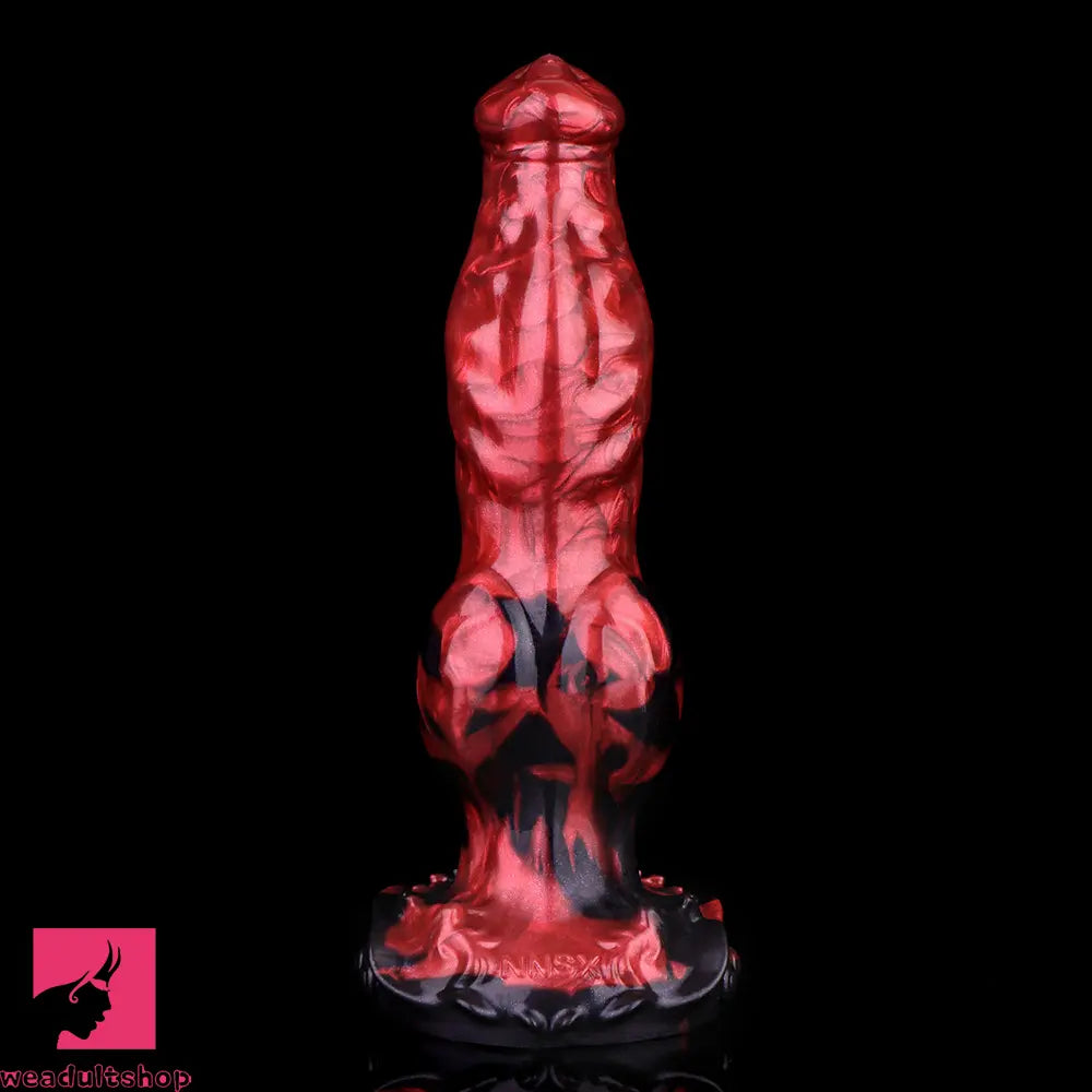 8.46in Knotted Silicone Big Animal Monster Odd Dildo Orgasm Cock