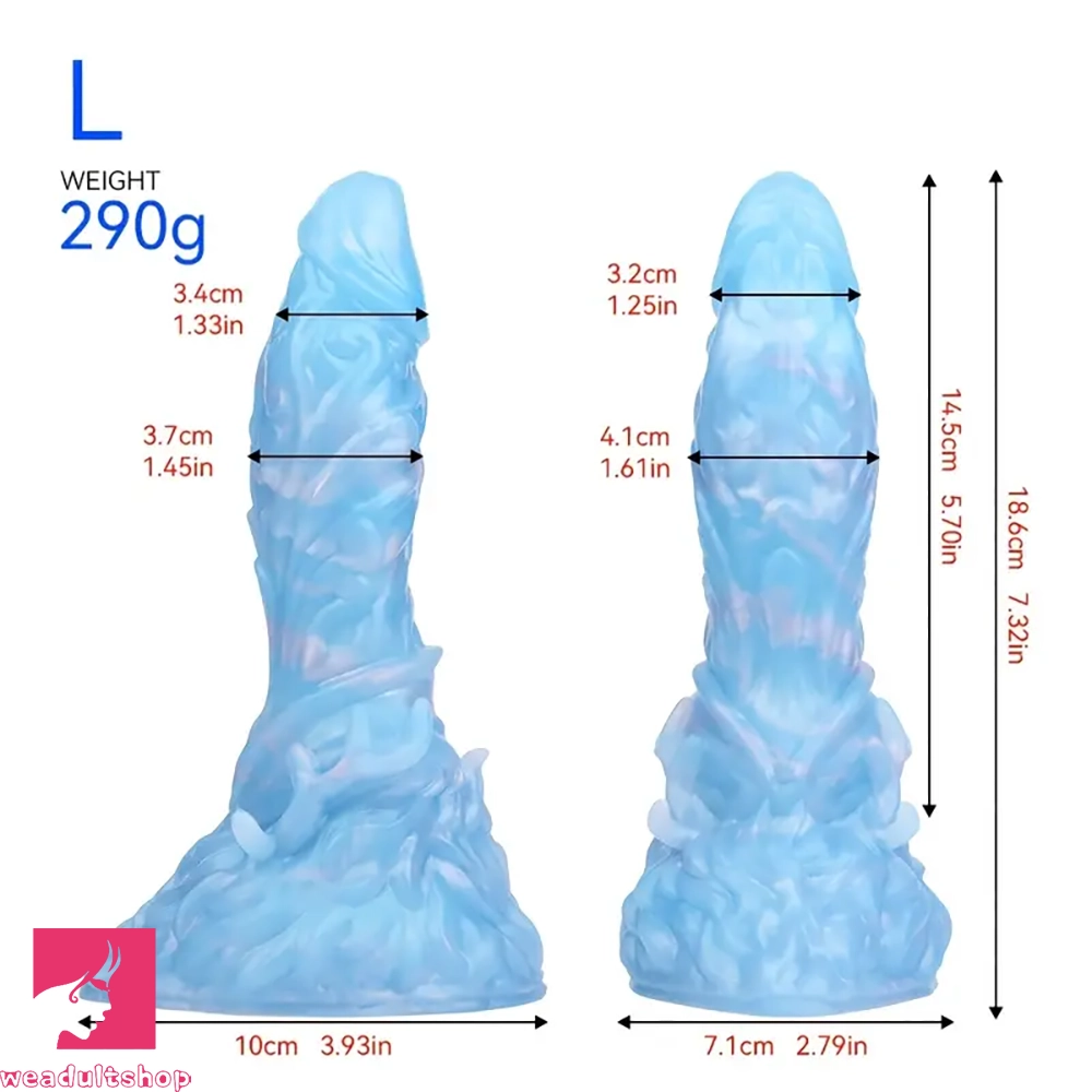 4.8in 5.98in 7.32in 8.46in Monster Anal Plug Silicone Dildo Cock Butt Plug