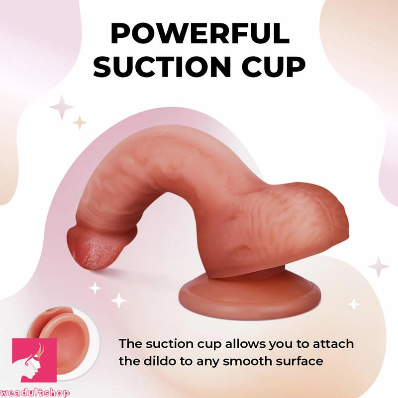 7.08in Realistic Penis Dildo Strong Suction Cup Penis Anal Dildo Adult Toy