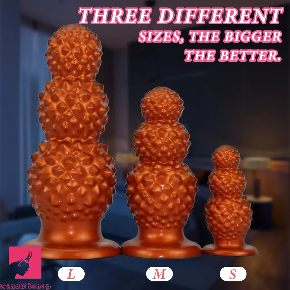 4.52in 6.73in 9.44in Lychee Shape Silicone Soft Butt Plug Dildo Sexy Product
