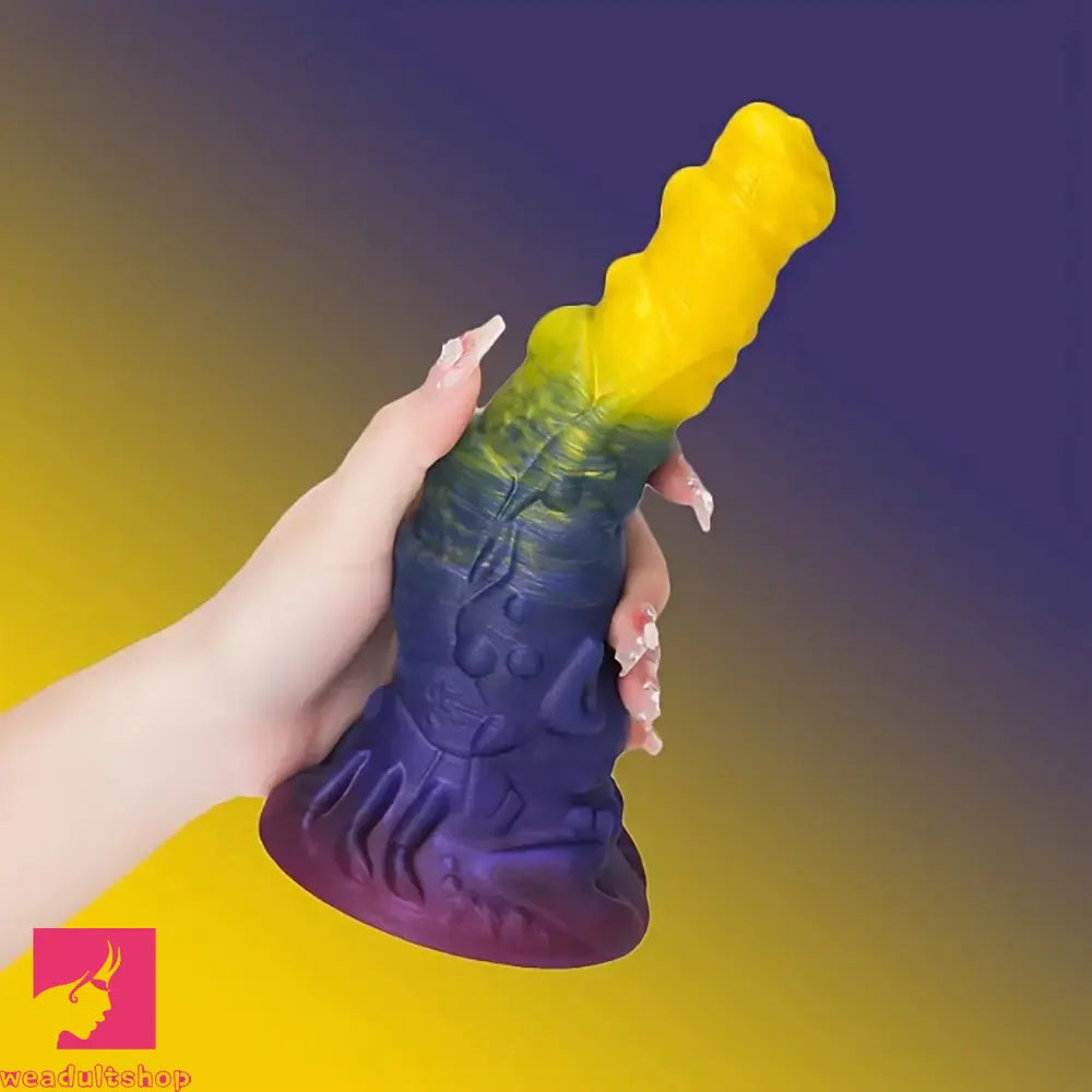 7.67in 8.85in Monster Creature Silicone Soft Dildo For G Spot Masturbator