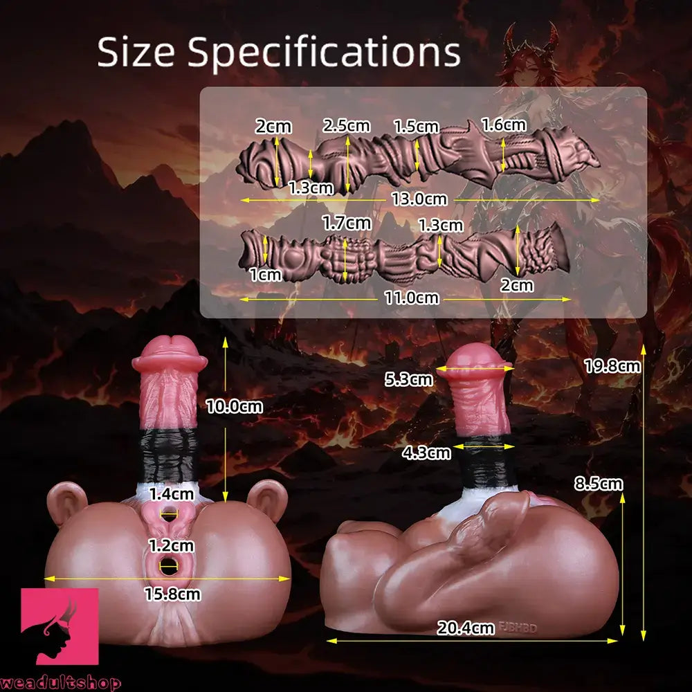 3.93in Horse Cock Dildo Animal Pussy For G-Spot Male Masturbator