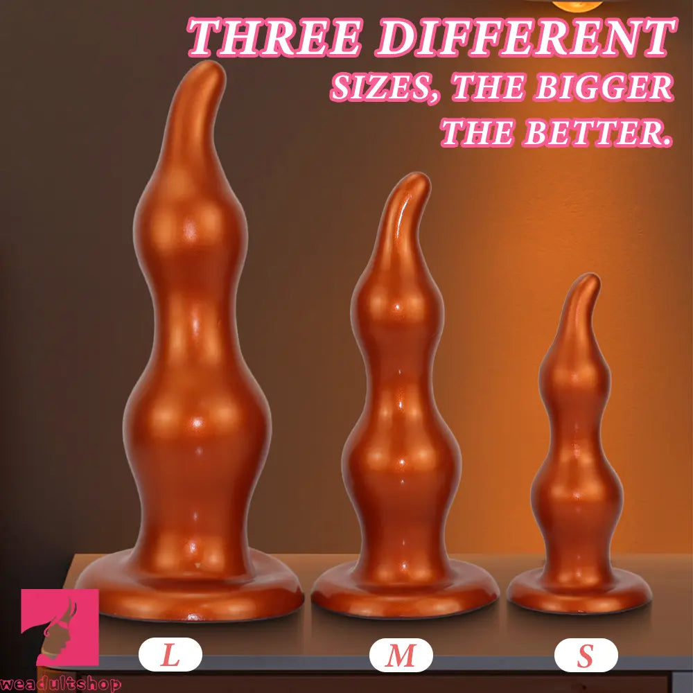 7.28in 9.84in 11.81in Silicone Soft Anal Plug Dildo Clitoris Anal Cock Dilator