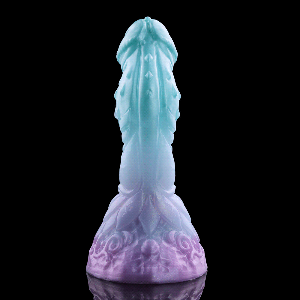 4.68in 5.9in 7.16in 8.26in Spiked Monster Silicone Odd Dildo With Key Chain