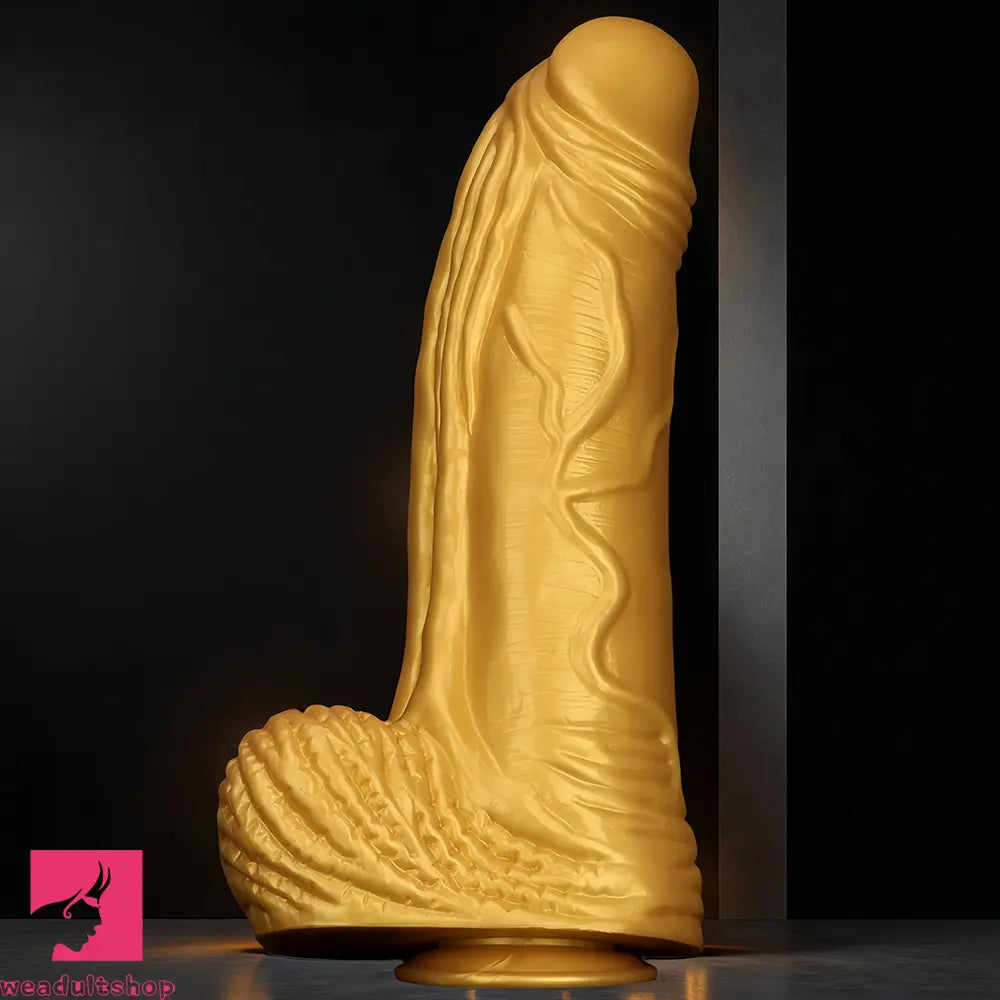 15.35in Huge Thick Silicone Soft Dildo Realistic Design For G-Spot Love