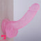 7.5in Curved PVC Female Masturbator Suction Cup Dildo Clitoral Stimulator