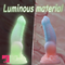 7.87in Fantasy Monster Dildo With Knot Luminous Silicone Thick Clit Dildo