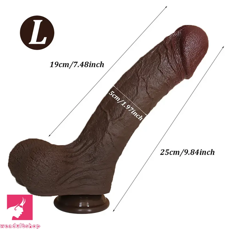 8.27in 9.84in Realistic Liquid Silicone Big Flexible Dildo For Adults