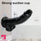 7.87in Black Skin Feeling Dildo Woman Man Suction Cup Anus Expander