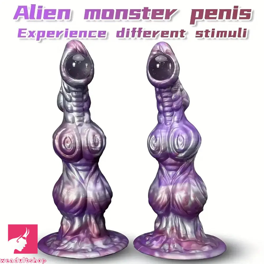 10.23in Liquid Silicone Anal Plug Knot Big Dildo Soft G Spot Massager