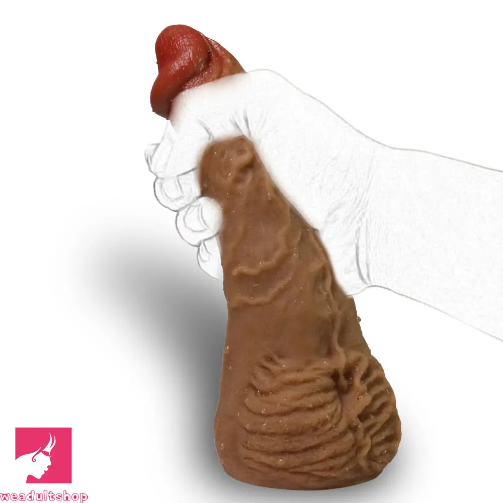 9.1in Realistic Explosive Veins Big Soft Silicone Dildo Suitable For Vaginal G-Spot