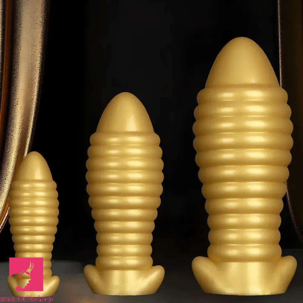 5.11in 7.08in 9.05in Dragon Egg Thread Silicone Soft Big Butt Cock Dildo