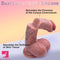 9.25in Big Dual Density Dildo Soft Blue Veins Lifelike Real Skin Feel Dildo