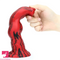 8.46in Realistic Animal Dog Dildo Fantasy Monster Red Prostate Massager