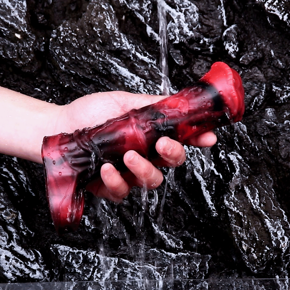 5.58in 7.17in Silicone Horse Dildo Sleeve Vibrating Hollow Waterproof Dildo