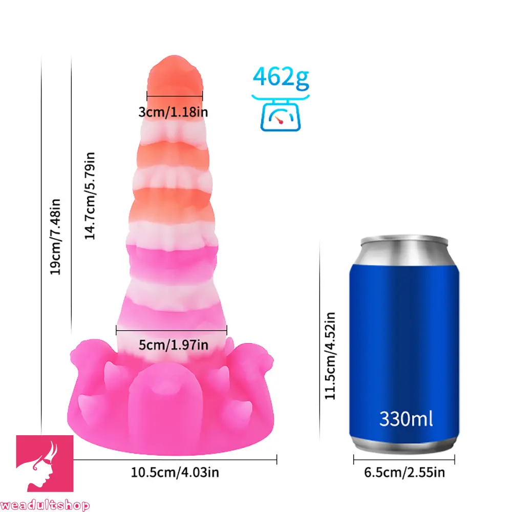 Silicone Realistic Fantasy Colorful Monster Soft Cock Dildo For Men Sex