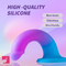 5.5in Soft Silicone Fantasy Dildo Flexible Anal Plug For Hands-Free Clit Play