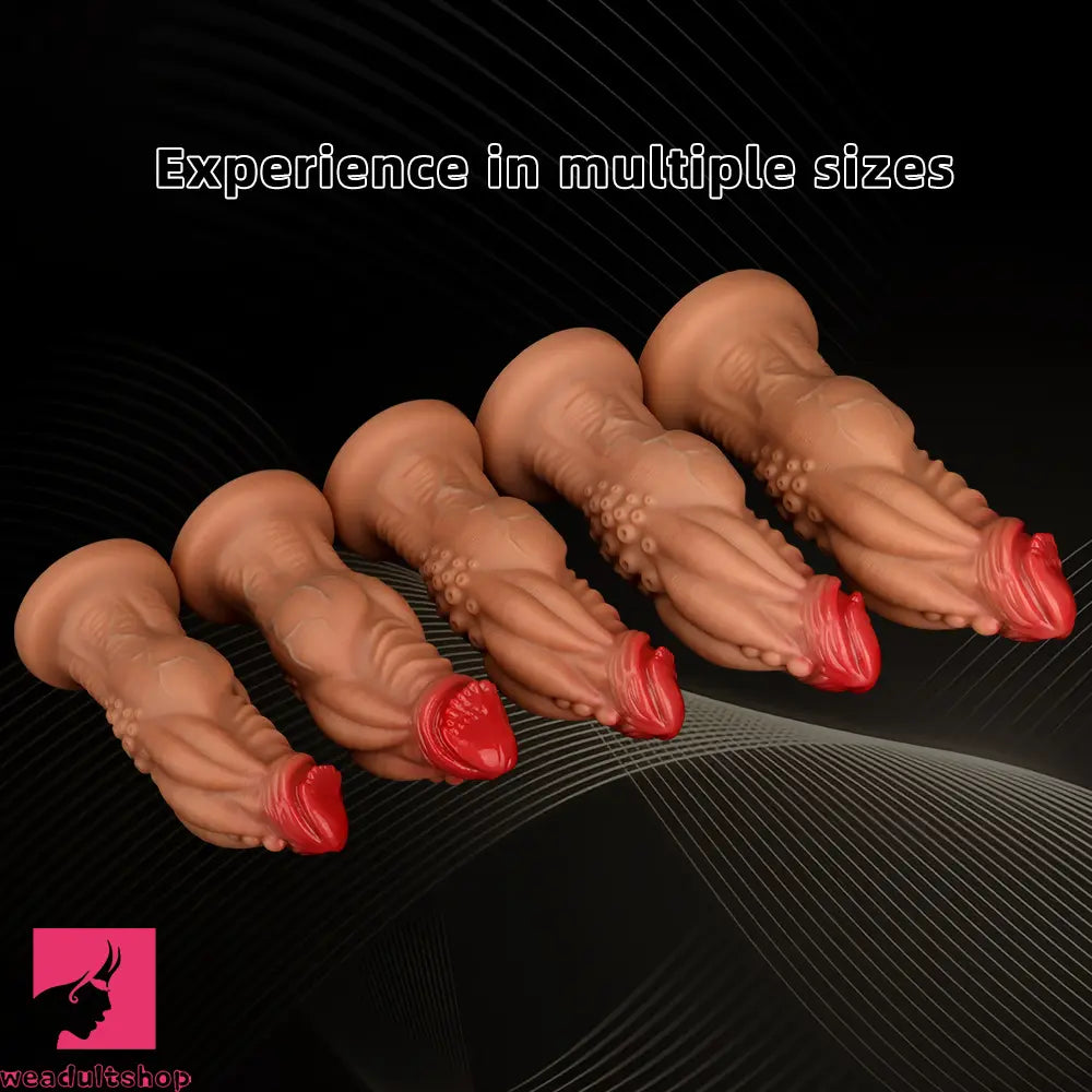 8.85in 9.64in 10.23in 11.41in 12.59in Odd-shaped Large Silicone Anal Dildo