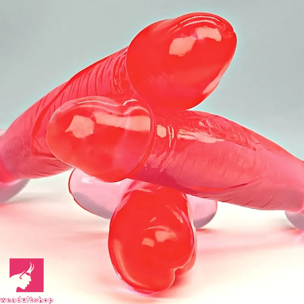 4.33in 5.71in 7.68in Crystal Clear Jelly Penis Transparent PVC Clit Mini Dildo