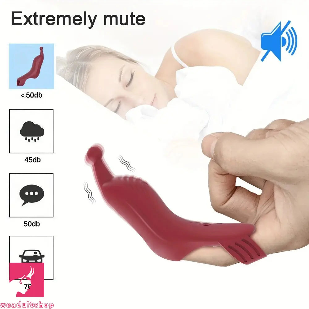 5.11in Finger Dildo Vibrator 10 Stimulation Patterns For Clit & G-Spot Cock