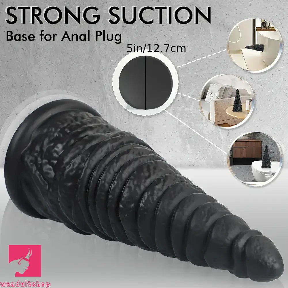 11in Huge Silicone Thick Anal Plug Dildo With Tapered Glans Ass Stretcher